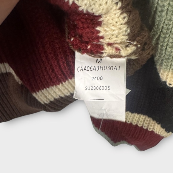 NEW Cupshe Striped Multicolor Women's Sweater Size Medium - Picture 4 of 8